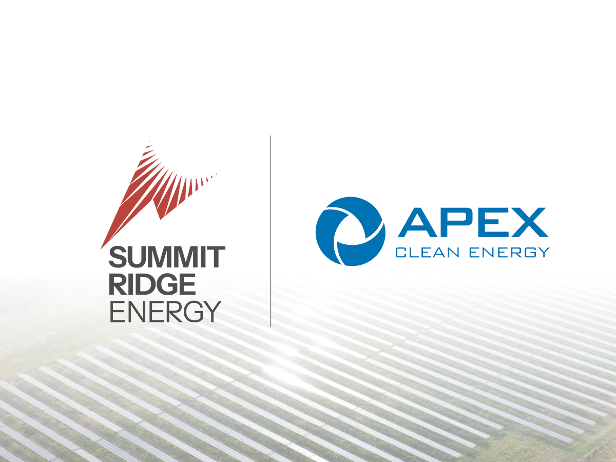 Apex and Summit Ridge Announce Sale of Illinois Distributed Energy Portfolio